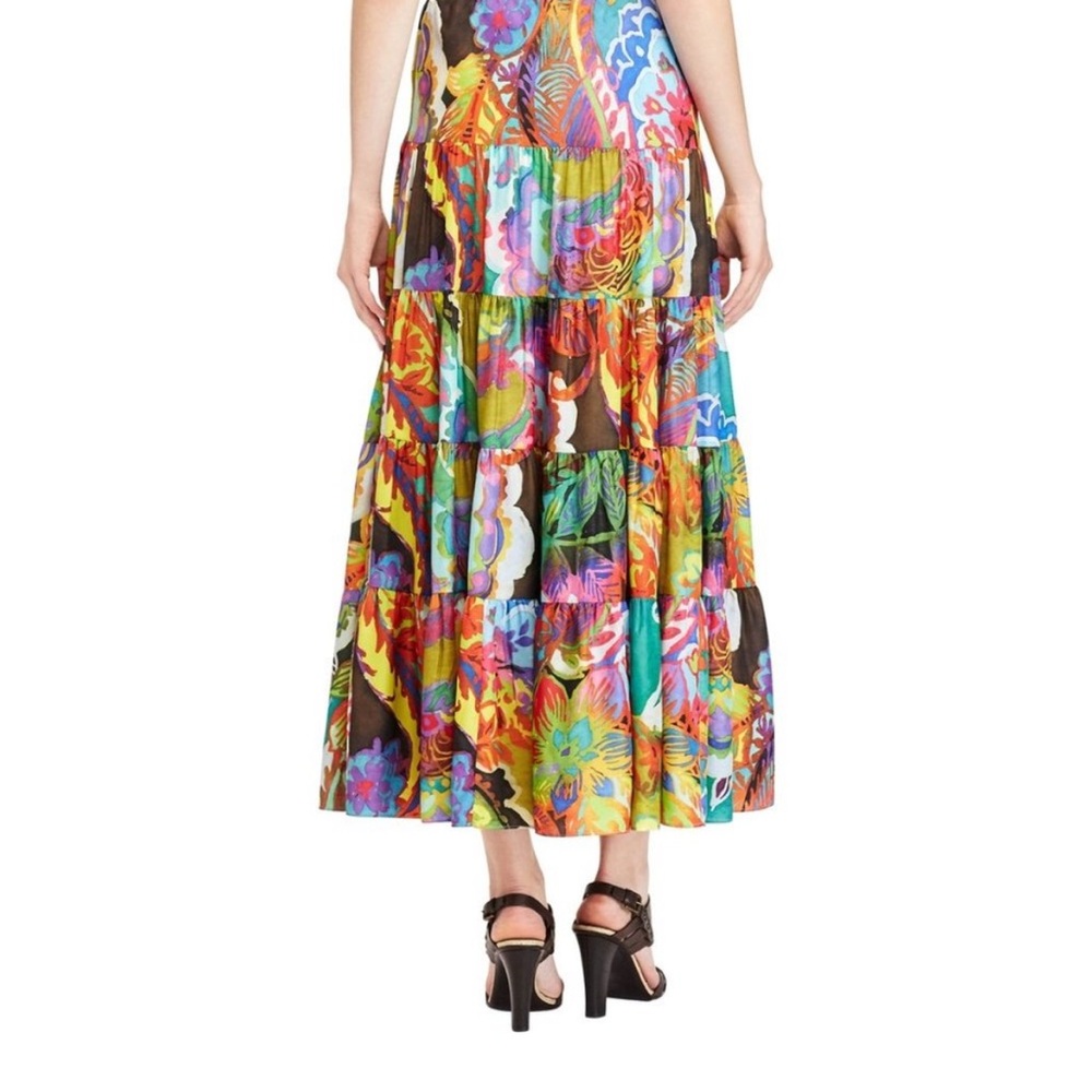 Lauren Ralph Lauren Colorful Floral Maxi Skirt - Picture 2 of 9